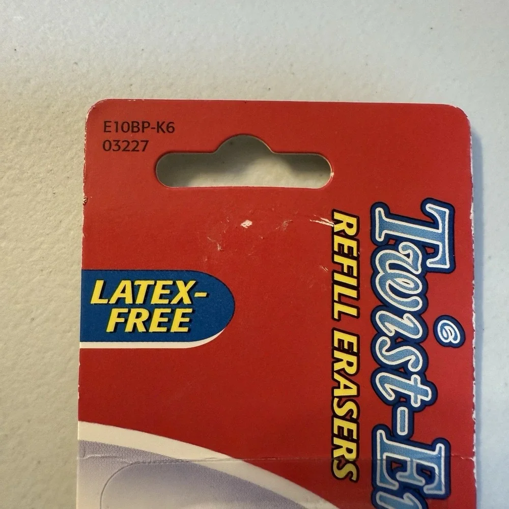 Pentel 1.25 Inch White Eraser Refills for Twist Erase Mechanical Pencils 6 Count